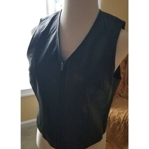 Croft & Barrow Lambskin Leather Vest